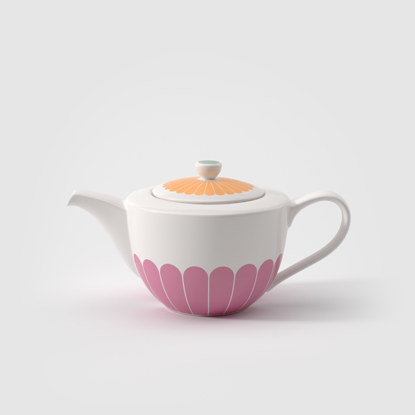 Fleur Teiera multicolore, Premium Porcelain