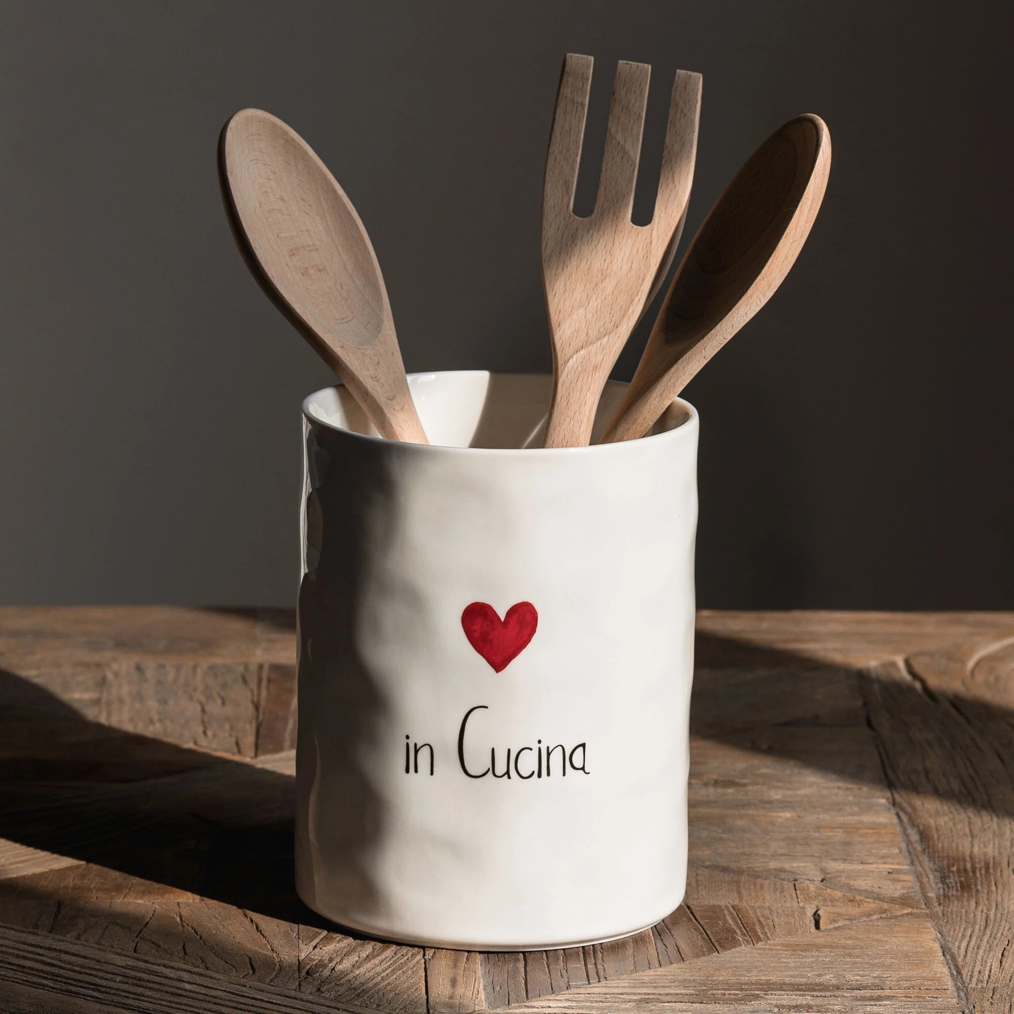 Portamestoli e posate "In Cucina" con cuore