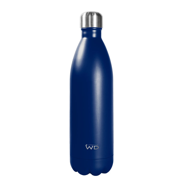 Bottiglia termica in acciaio inox 1 L. Colore BLU.
