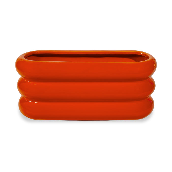 Vaso in terracotta. Colore ARANCIONE.