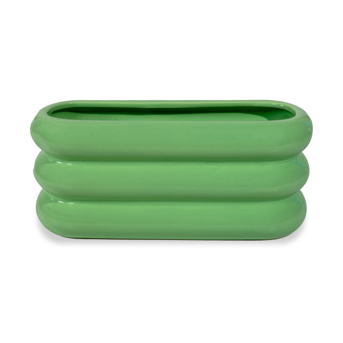 Vaso in terracotta. Colore VERDE.