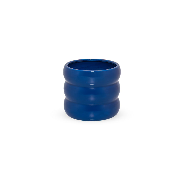 Vaso in terracotta. Colore BLU.