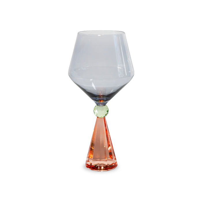 Calice per gin tonic in vetro con base effetto diamante 540 ml