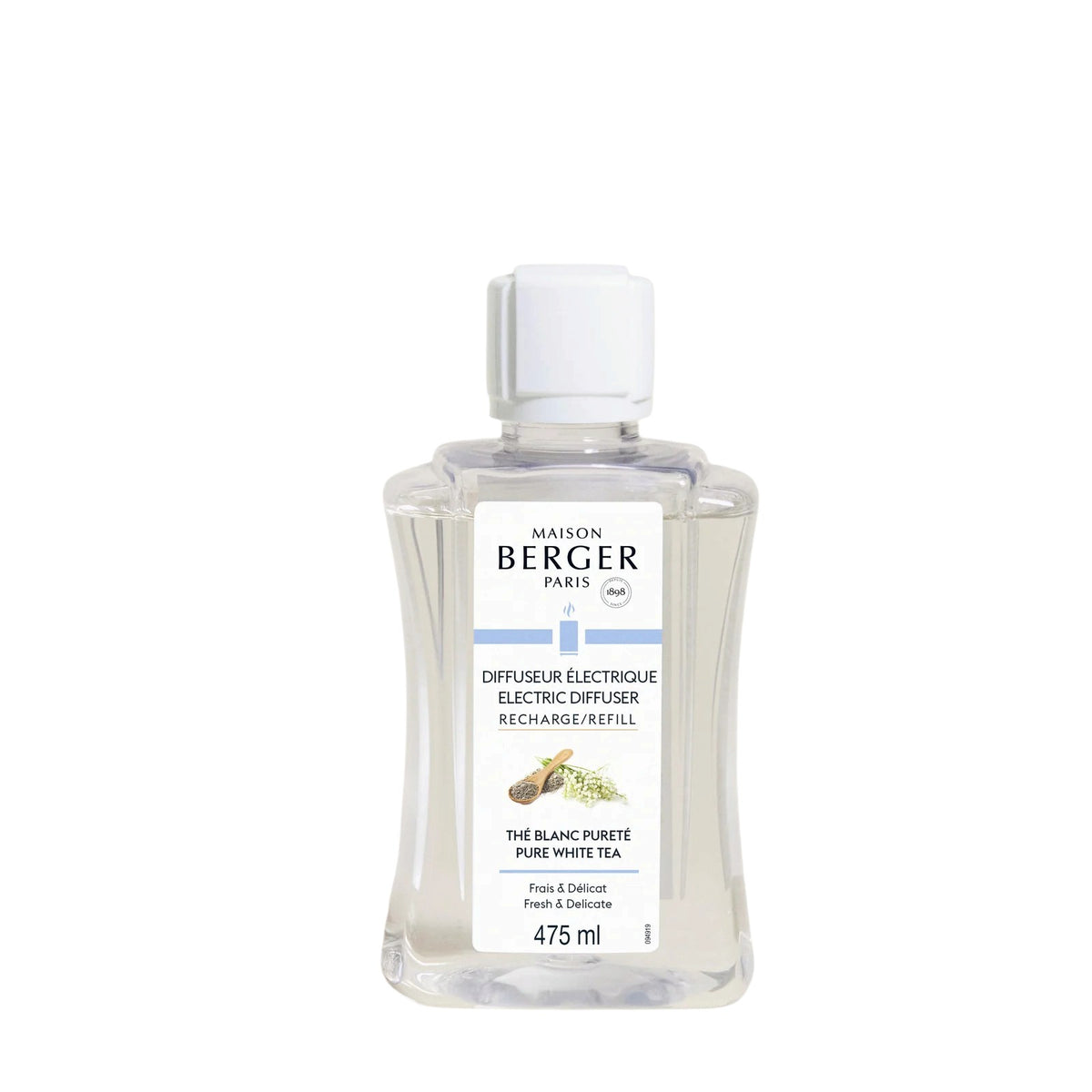 Lampe Berger - Ricarica Thé Blanc Pureté 475ml per Diffusore Elettrico - 6525