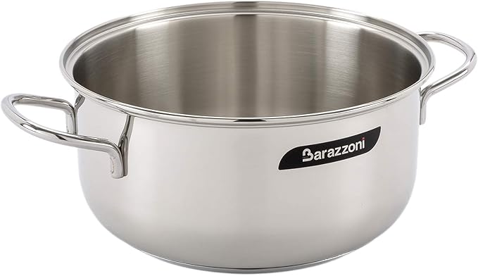 Casseruola 2 Manici 18cm, capacità 2lt, Acciaio Inox