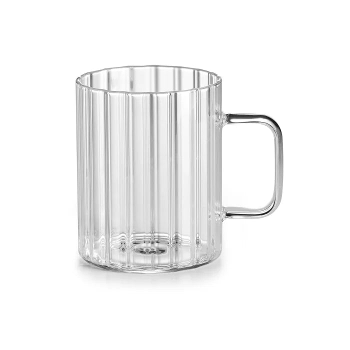 Luce mug in vetro borosilicato trasparente