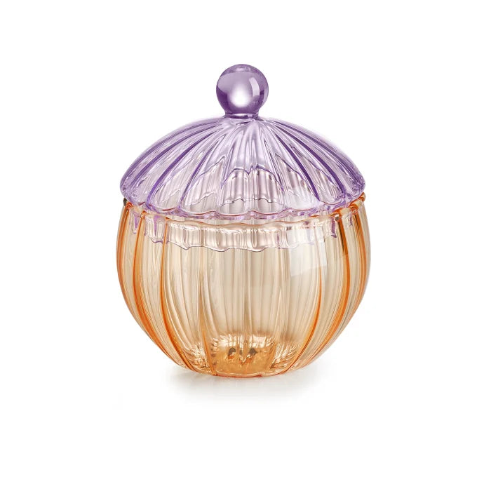 Sahara zuccheriera in vetro borosilicato ambra/ametista