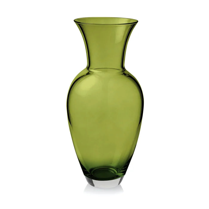 Hydria vaso in vetro incamiciato H 31 cm