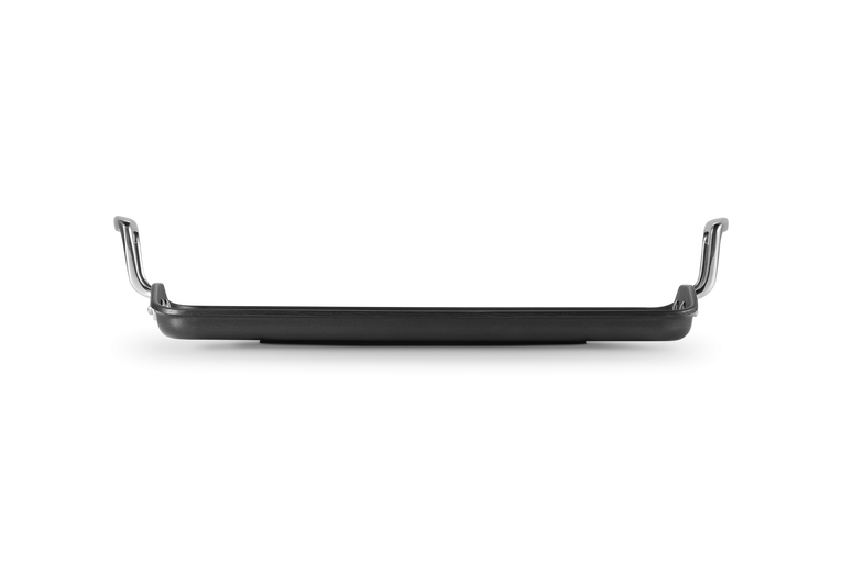 Grill grande liscio in alluminio antiaderente 35 cm