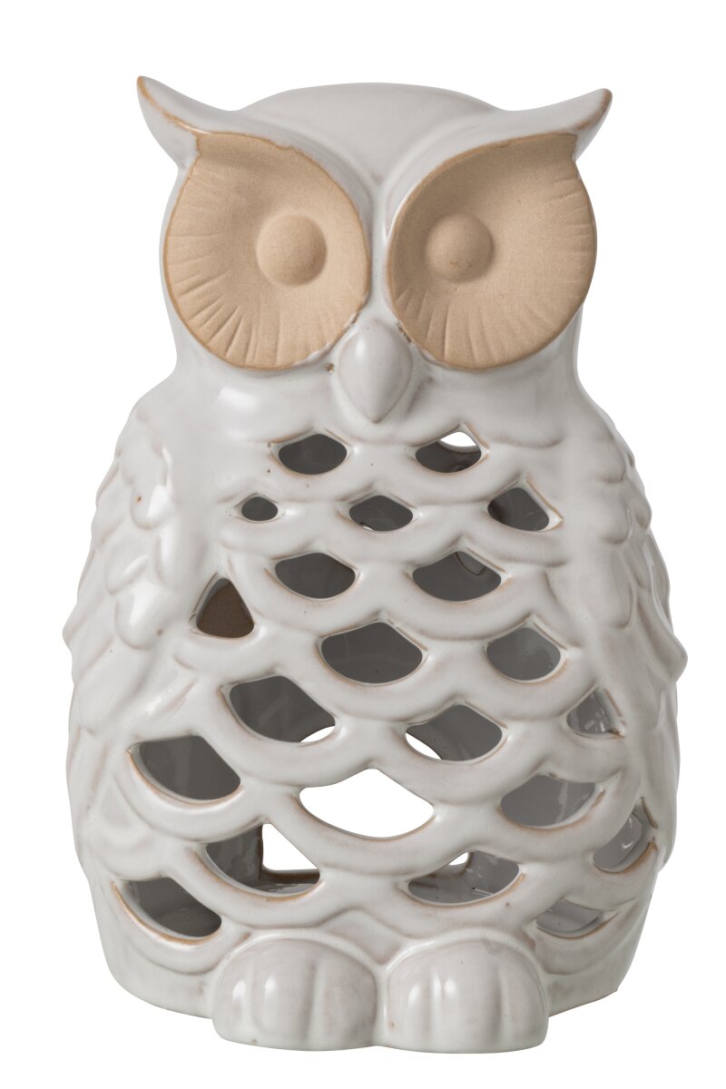 JOLIPA - Gufo Porcellana Bianco Large - 269595