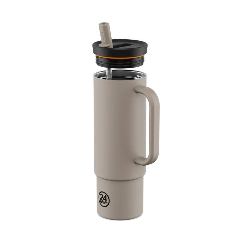 24 bottles - Straw Cup Linen 800 ml - 002442