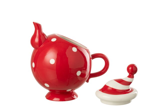 JOLIPA - Teiera Cappello Dolomite Rosso Natale/Bianco - 55679