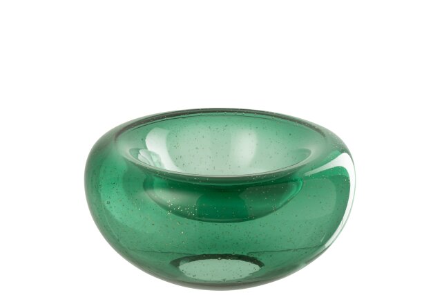 JOLIPA - Ciotola Decorativa Carol Vetro Smeraldo Small - 58054