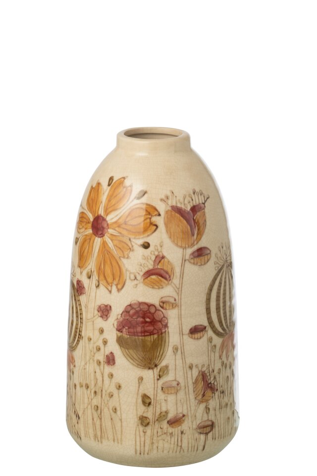 JOLIPA - Vaso Vintage Gres Multicolore Small - 63142