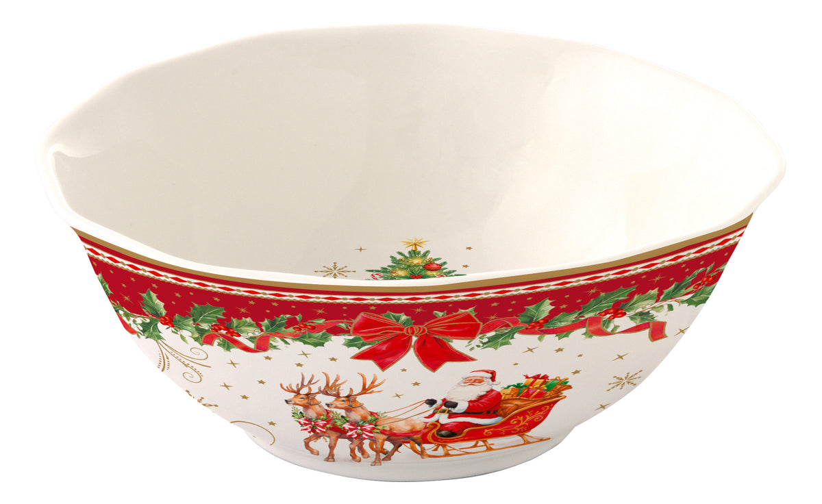 Easy Life - Ciotola in porcellana Ø 20 cm CHRISTMAS HERITAGE - R3413#CHER