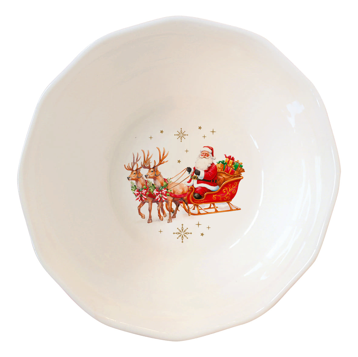 Easy Life - Ciotola in porcellana Ø 16 cm CHRISTMAS HERITAGE - R3412#CHER