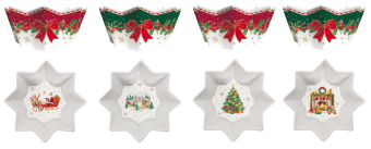 Easy Life - Set 4 ciotole Ø 11 cm CHRISTMAS HERITAGE -  R1009#CHER