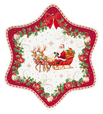 Easy Life - Piatto Ø 22,5 cm CHRISTMAS HERITAGE -  R1484#CHER