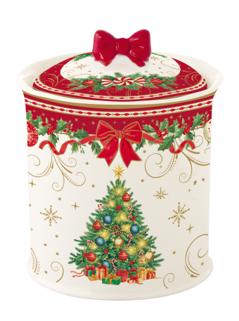 Easy Life - Barattolo Porcellana 11 h 14 cm CHRISTMAS HERITAGE - R3436#CHER