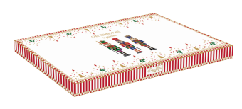 Easy Life - Vassoio 35x15 cm in porcellana NUTCRACKER - R1109#NUTC