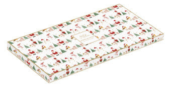 Easy Life - Vassoio 34x15 cm in porcellana LET IT SNOW -  R1344#LSNO