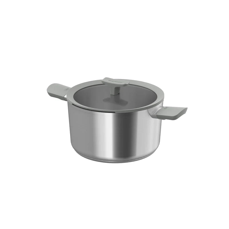 BERGHOFF - Pentola Balance in acciaio inox + coperchio, 24 cm, Moonmist -3950729