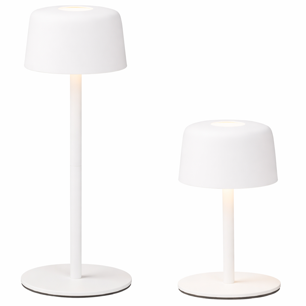 Zafferano - LAMPADA TAVOLO LED AILATI 1+1 BIANCO OPACO - LD1190B3