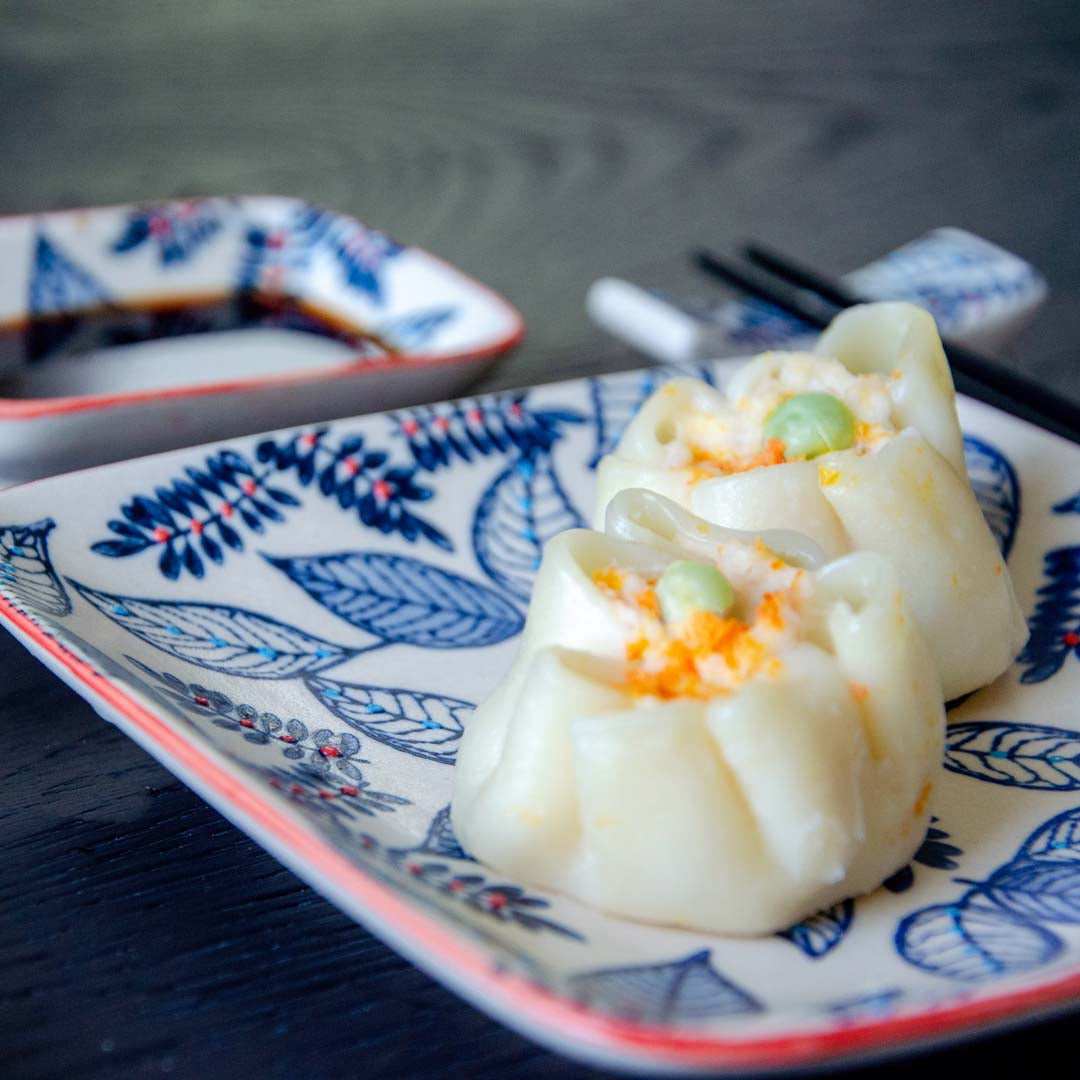 Wd lifestyle - Set 2 piattini-2 ciotoline-bacchette e poggia bacchette-Rosa