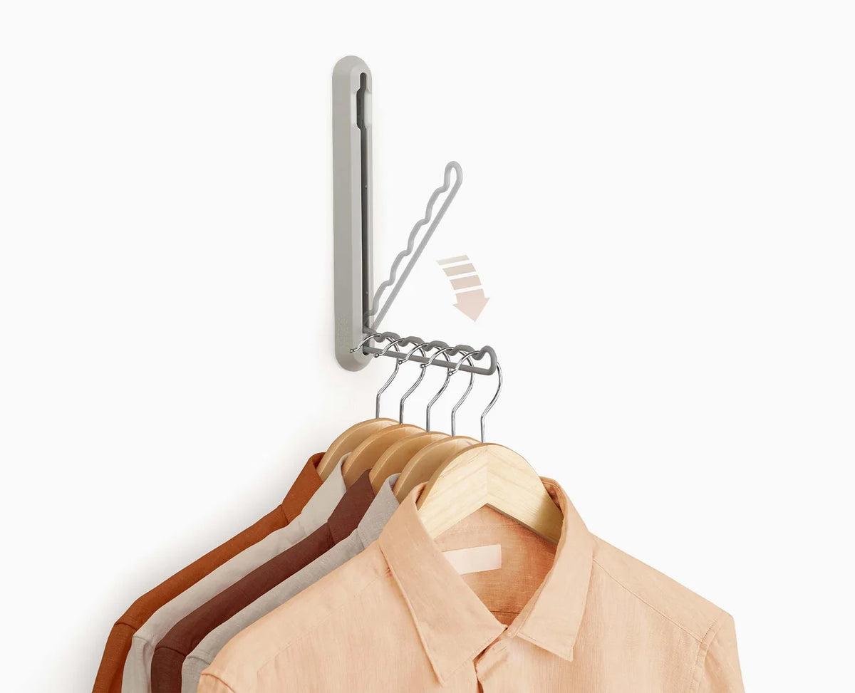 Asta appendiabiti retrattile Orderly™ color ecru