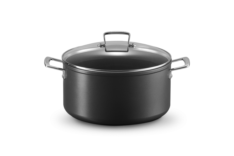 Pentola in alluminio antiaderente con coperchio vetro - 28 cm, 8.8L