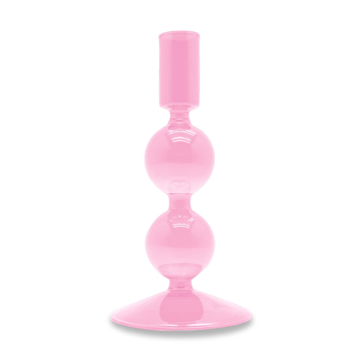 Wd Lifestyle Portacandele in vetro 16 cm rosa - WD687RO