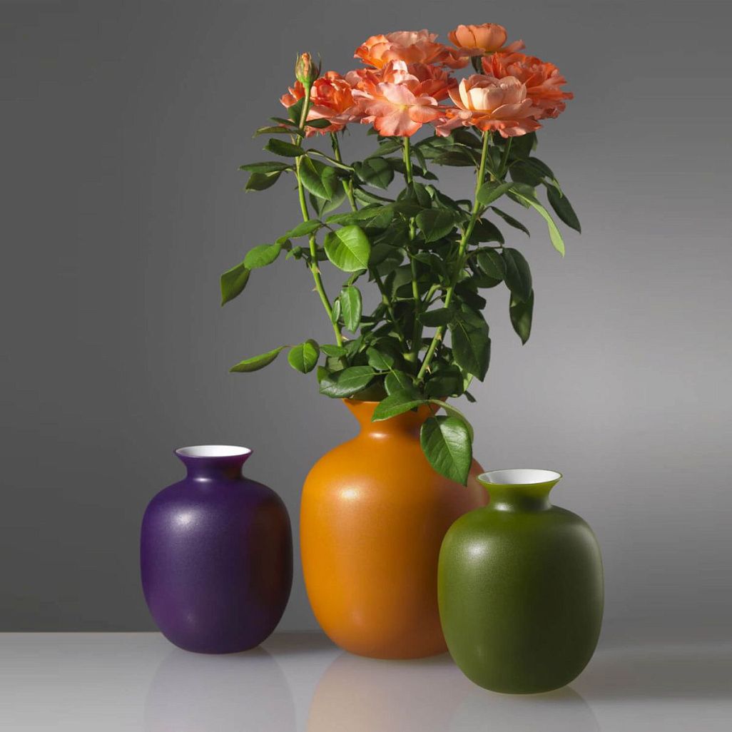 RIALTO Vaso in Vetro - 24 CM Prugna
