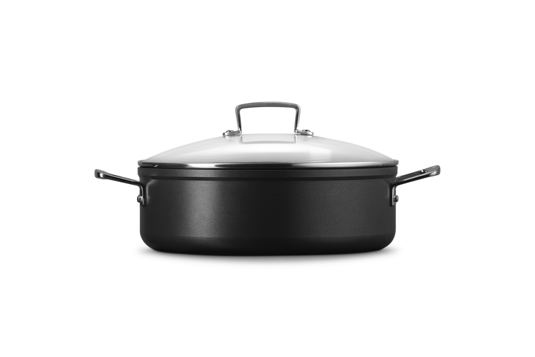 Sauté in alluminio antiaderente con coperchio vetro - 28 cm, 5.4L