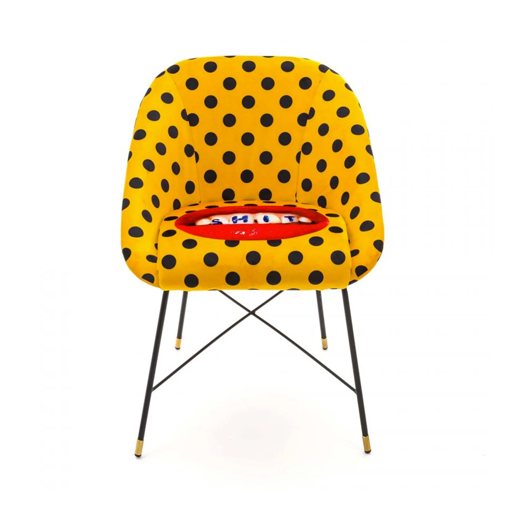 Seletti SEDIA IMBOTTITA "TOILETPAPER" Cm.60x63 h.78 - SHIT