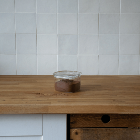 SAS N2J Square glass canister w ith glass lid - 500 ml