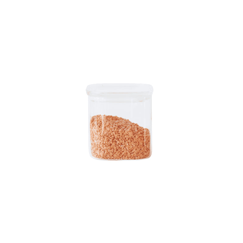 SAS N2J Square glass canister w ith glass lid - 500 ml