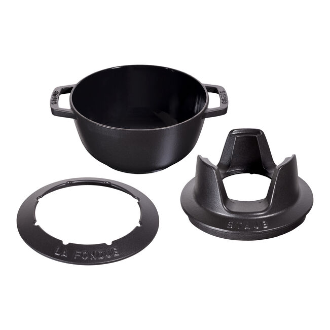 Ballarini ST Set Fonduta 10p BLK 20cm i
