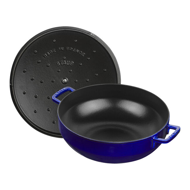 Tegame bouillabaisse rotondo - 28 cm, blu scuro