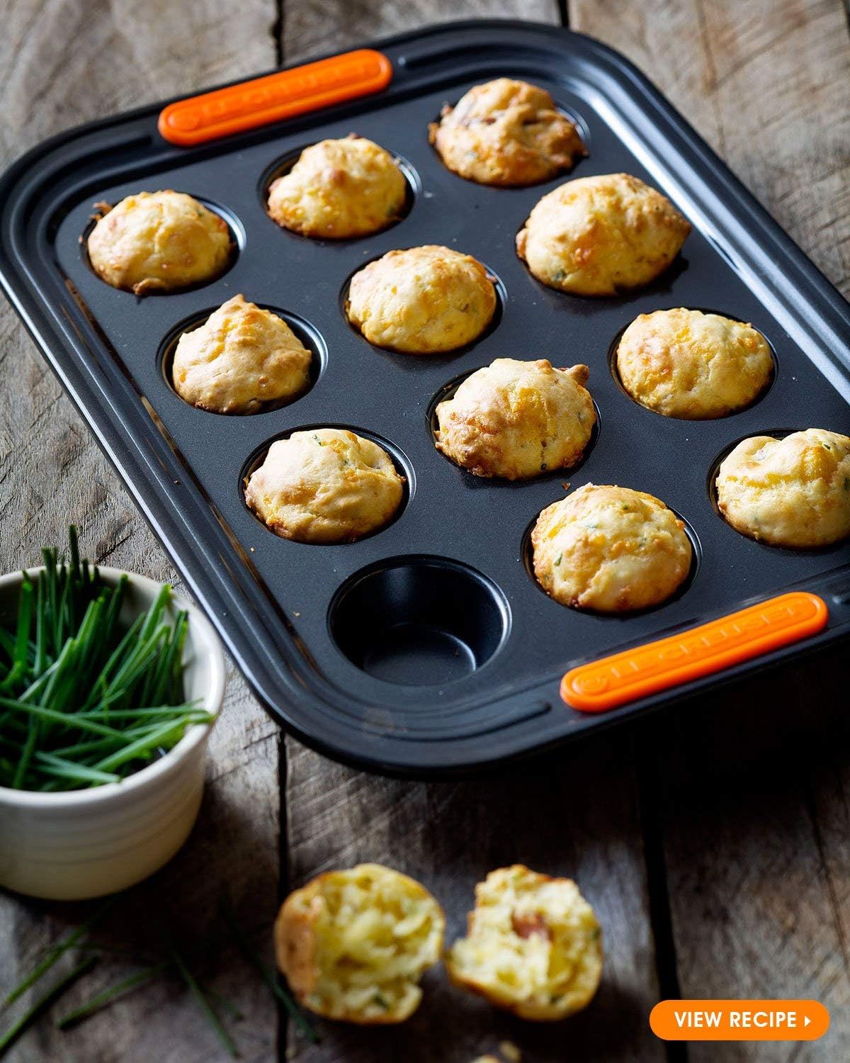 Le Creuset Stampo 12 muffin 40X30 Nero