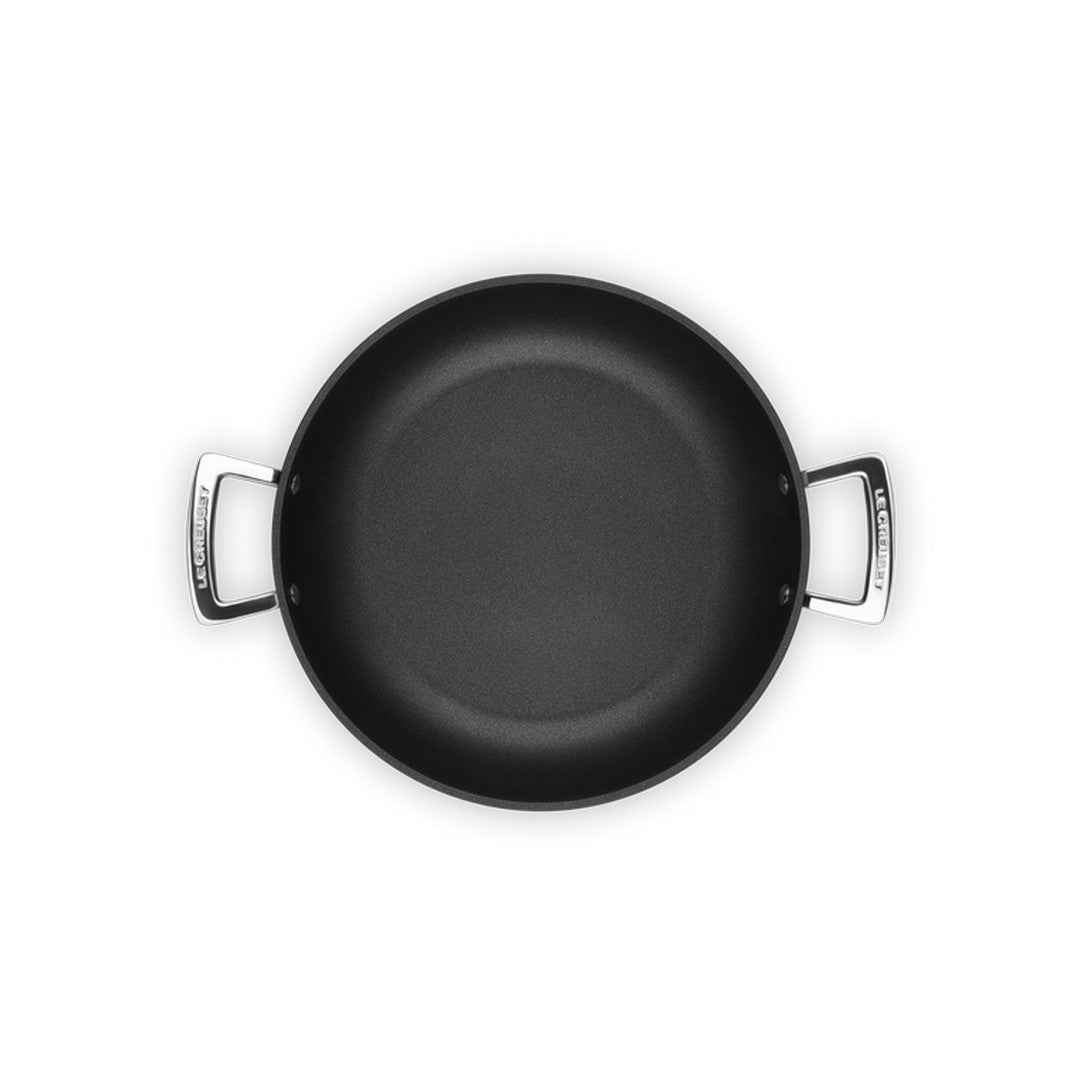 Le Creuset Tegame basso in alluminio antiaderente con coperchio vetro