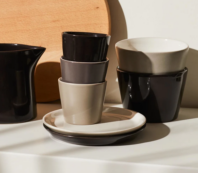 Tonale - Piattino / Set 4 pezzi - grigio chiaro