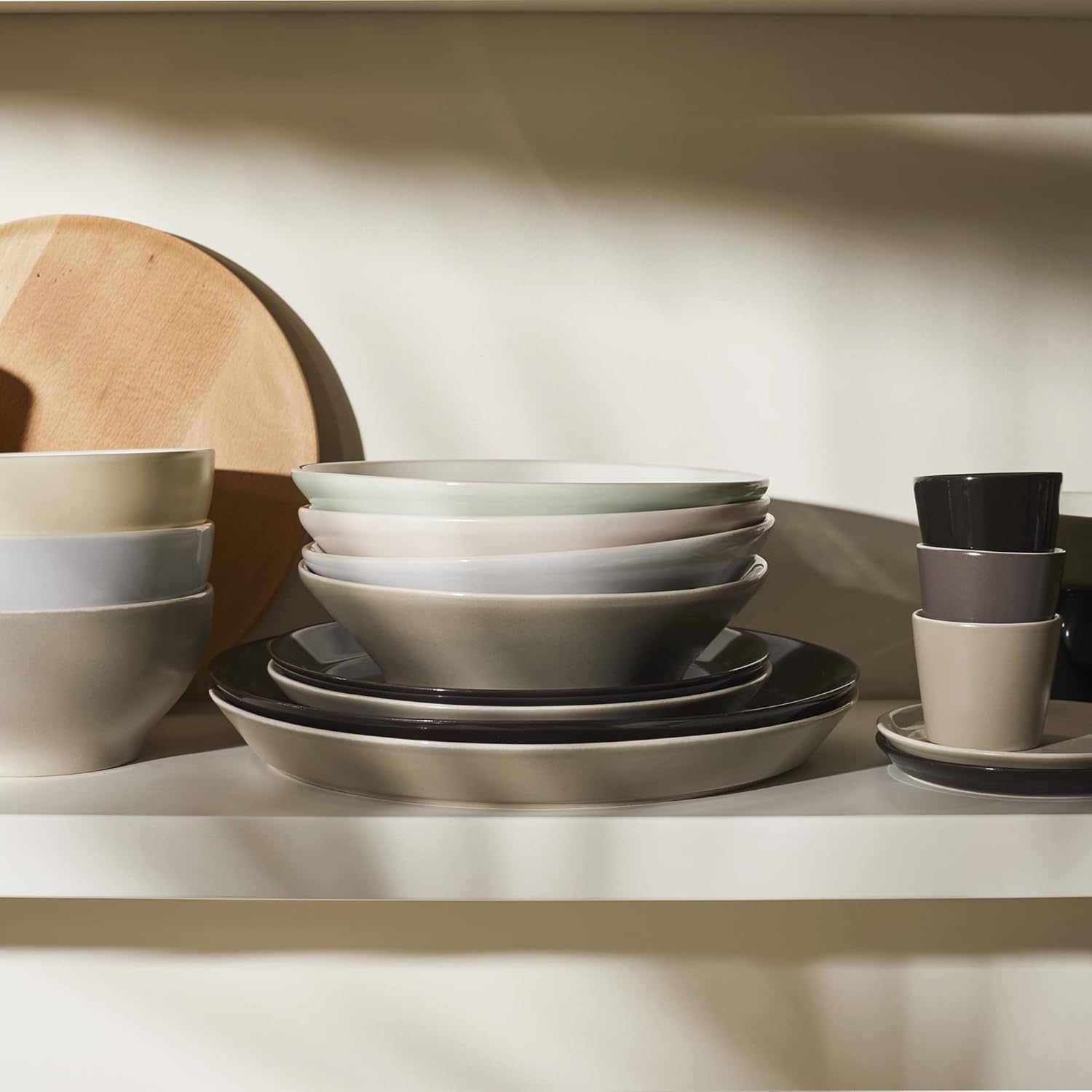 Tonale - Piatto Piano / Set 4 pezzi - Grigio Chiaro