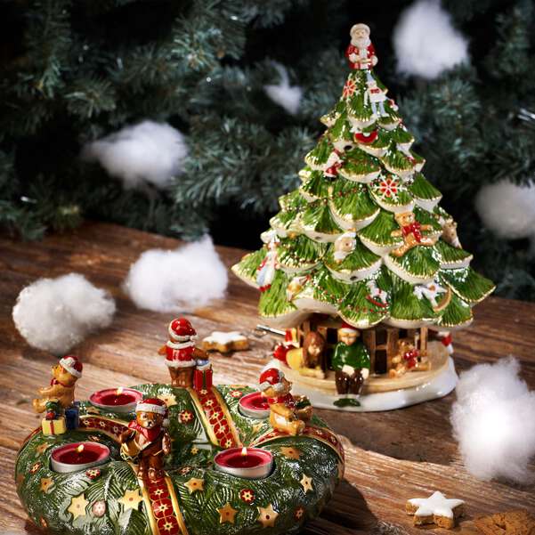 Christmas Toy's Carillon Natale  multicolore, 22,5 x 22 x 30,5 cm, porcellana