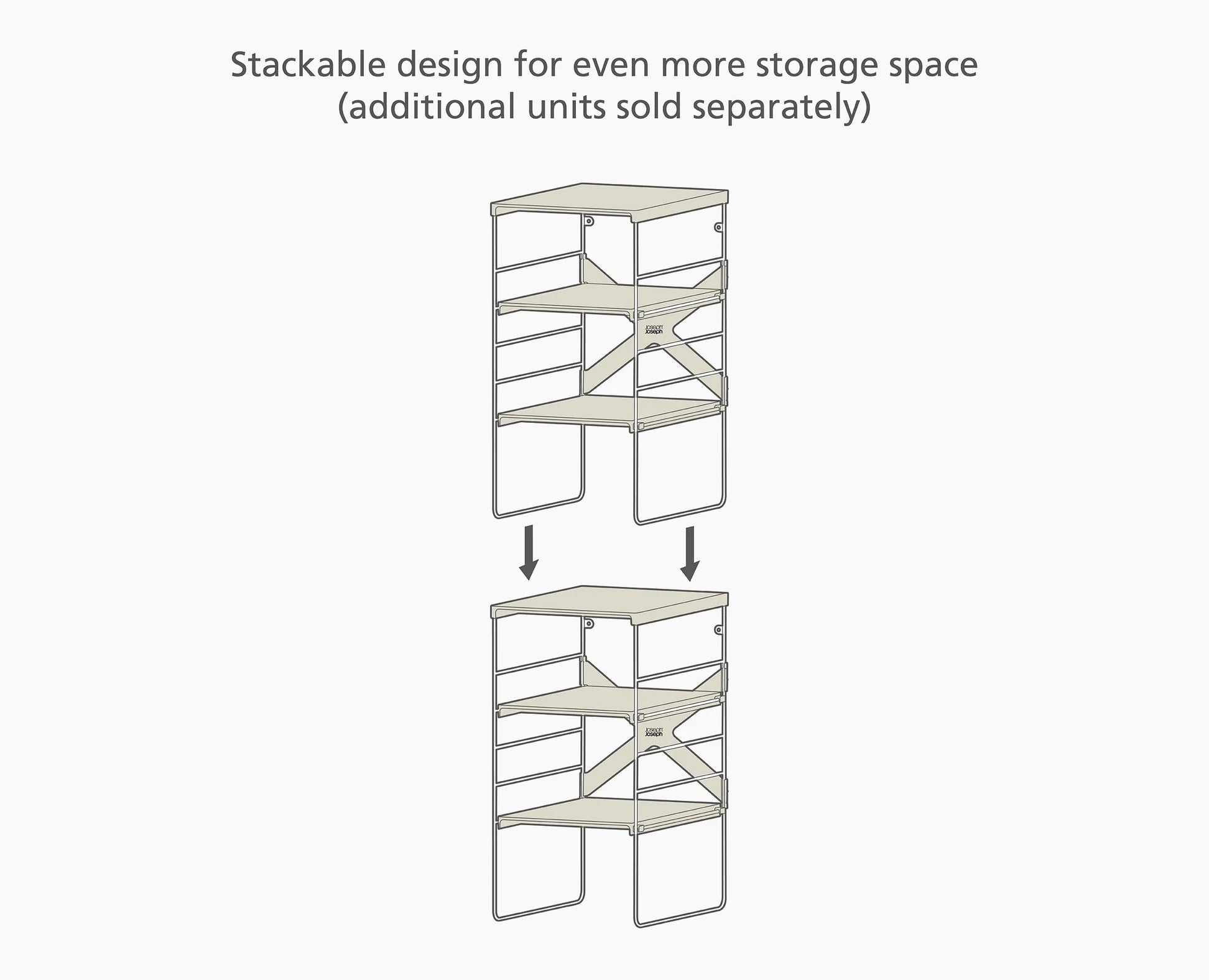 Scaffale per scarpe regolabile Level™ Ecru