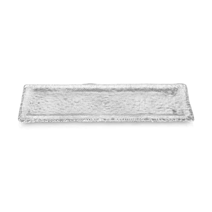 DIAMANTE' VASSOIO CM. 53X17 RETTANGOLARE CON BORDO TRASPARENTE