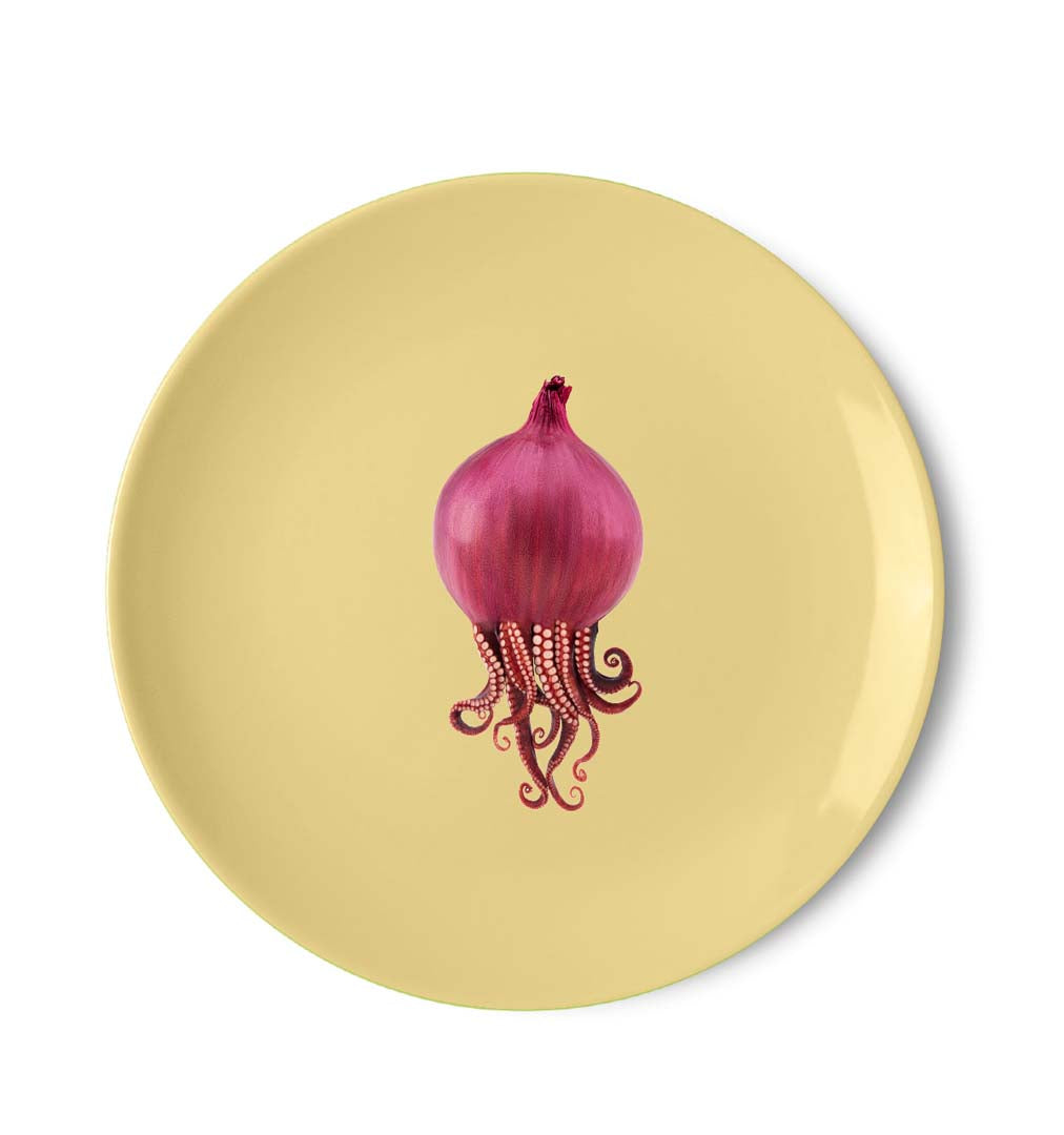 Piatto pizza Porcellana / 30,5cm - Decoro Polipo