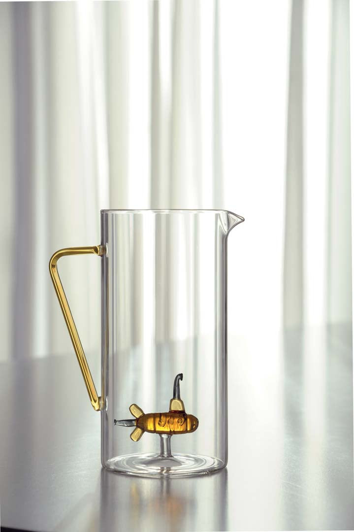 Wd Lifestyle Caraffa in vetro borosilicato Capacità 12 L Decoro sottomarino - WD