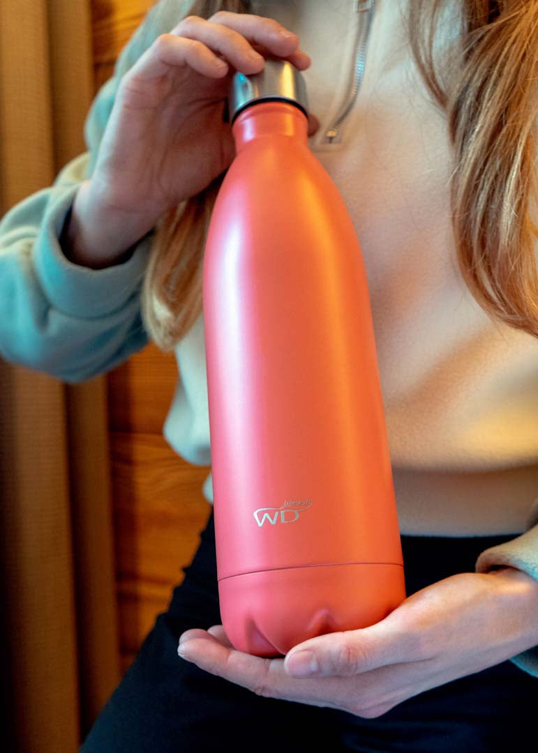 Wd Lifestyle Bottiglia termica in acciaio inox Capacità 1L  Colore corallo - WD5