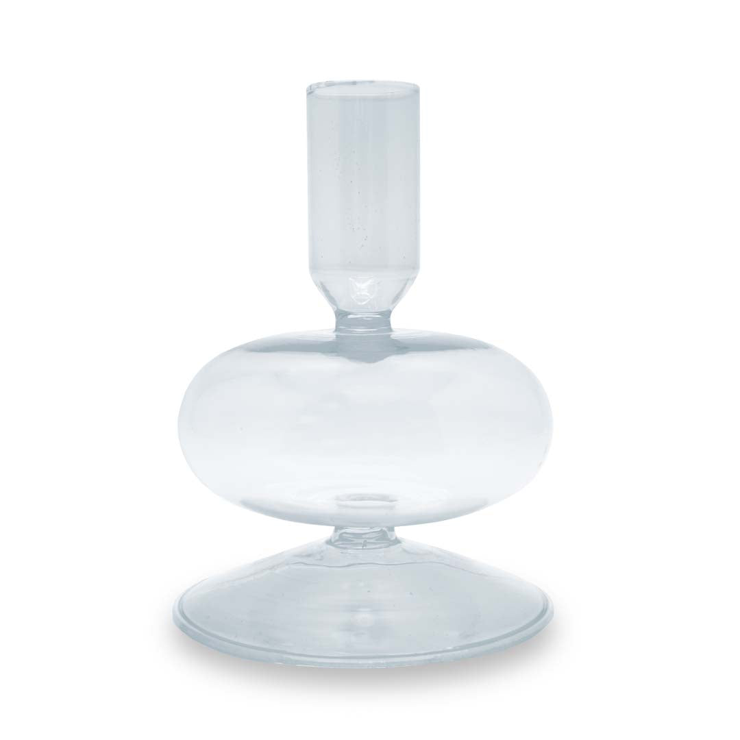 Porta candele in vetro borosilicato - 12 cm / Trasparente