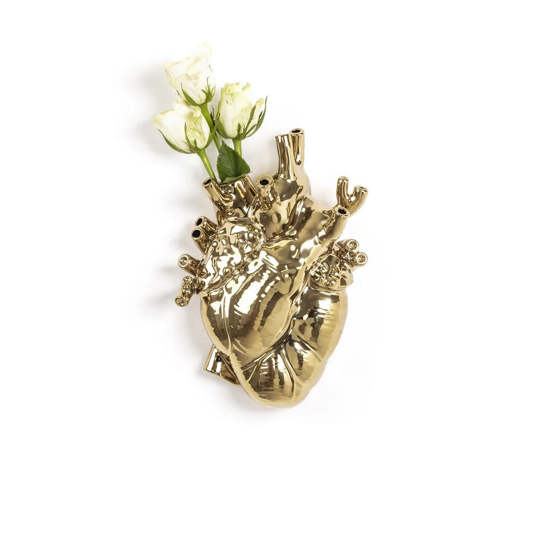 Seletti Vaso In Porcellana "Love In Bloom-Gold" - 09921
